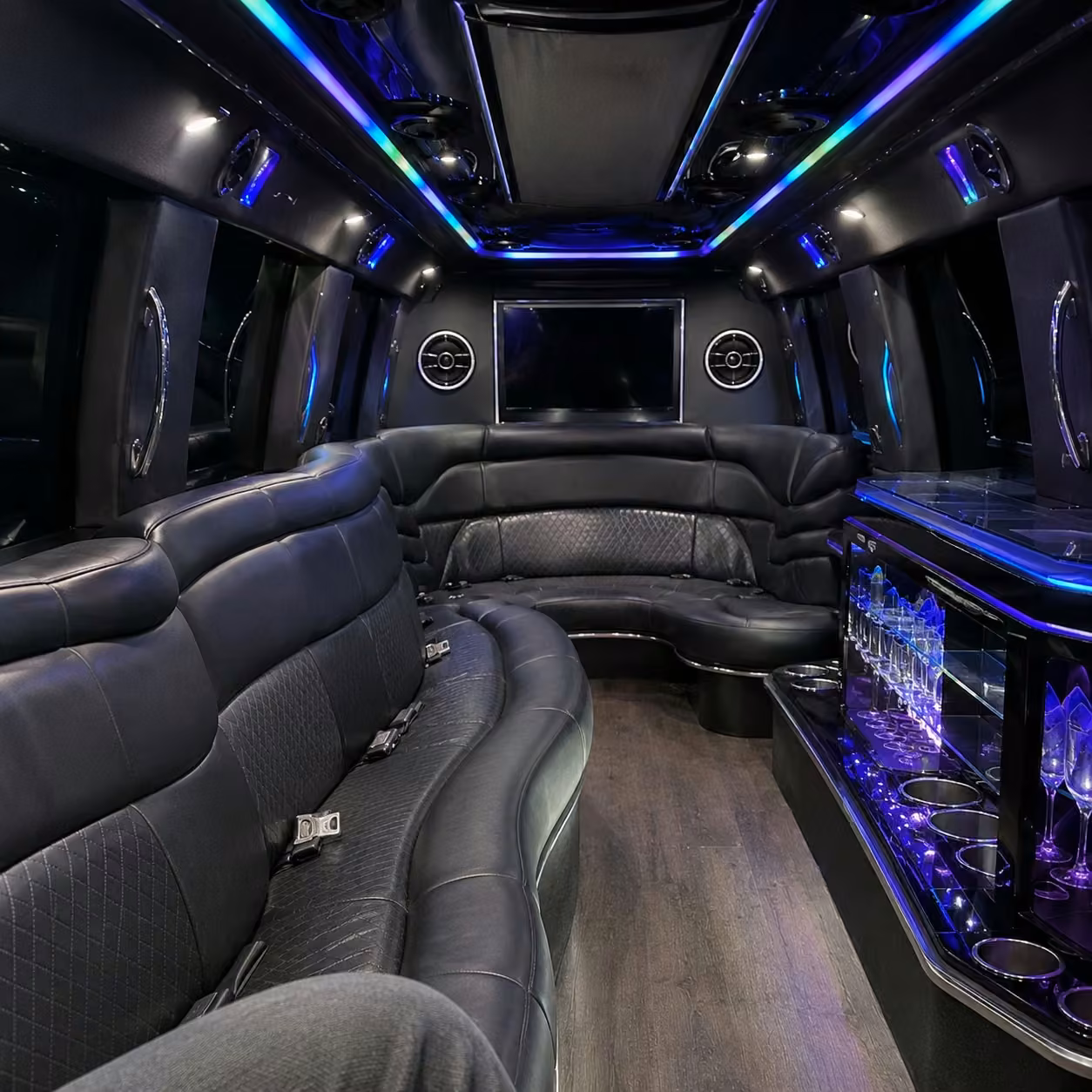 hummer limo inside