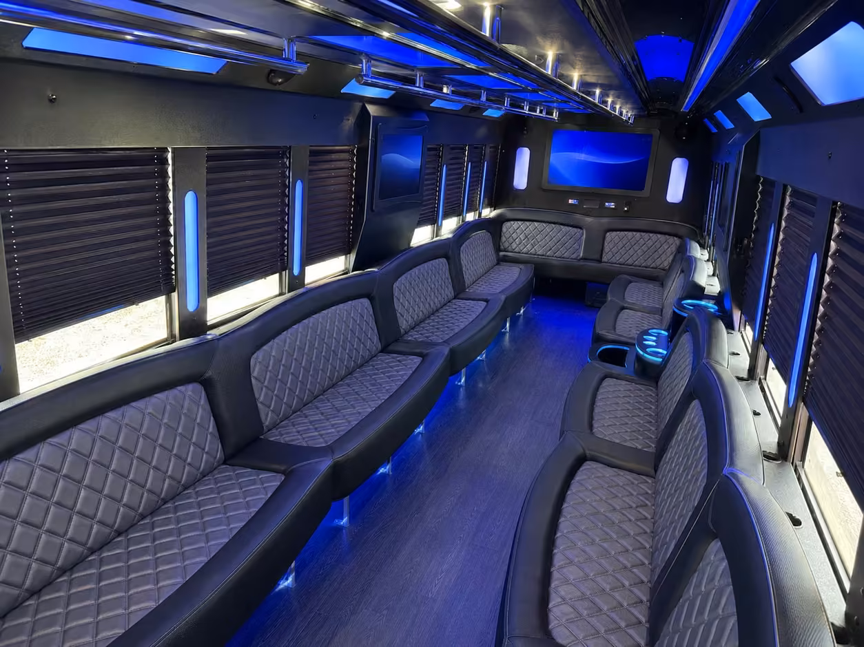 jersey city party bus interior